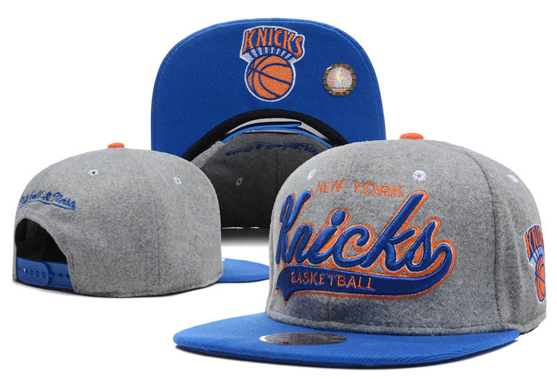 New York Knicks Grey Snapback Hat DF 0512